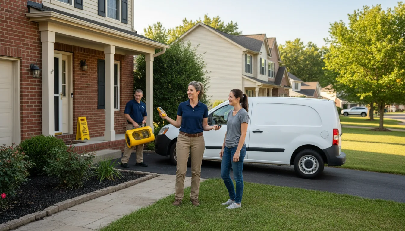 Residential water damage restoration in Busby, MT